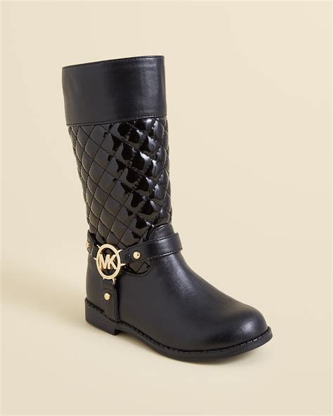 michael kors toddler shoes black|Michael Kors children's boots.